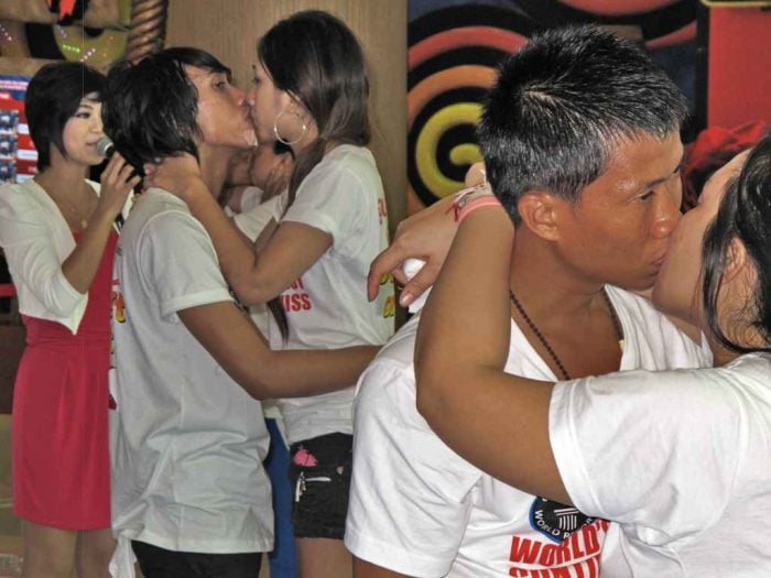 Guinness world record kiss attempt in Pattaya