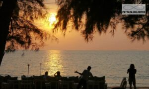 Sunset dining on the beachfront in Pattaya