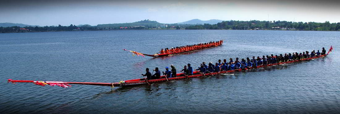 longboat racing at mabprachan lake in Pattaya