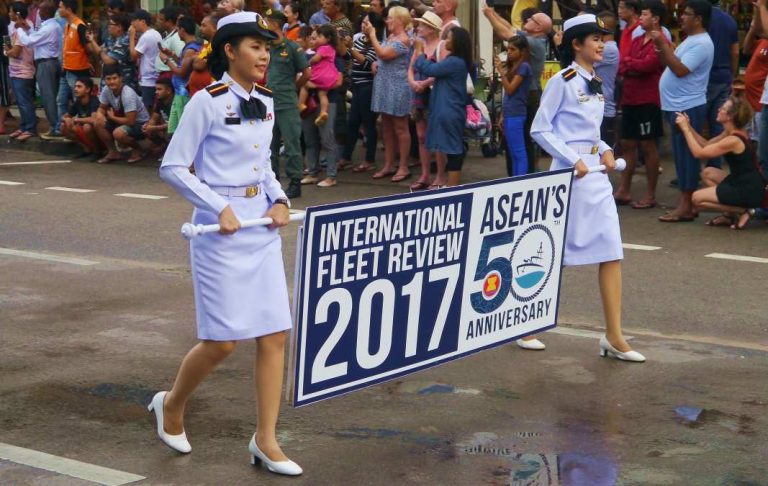 Parade on beach road, Pattaya Thailand