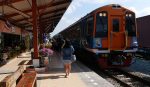 The first Bangkok to Pattaya weekend train arriving at Pattaya train station