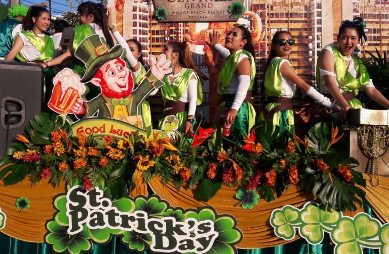 St Patricks Day Parade, Pattaya Thailand