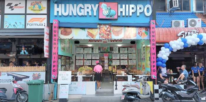 Hungry Hippo restaurant on Soi Buakhao in Pattaya, Thailand