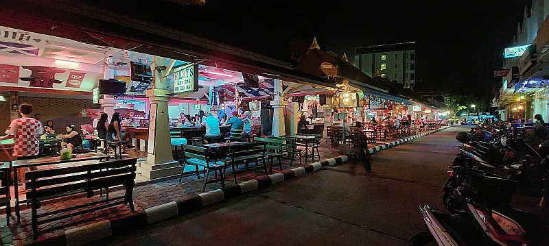 Soi New Plaza nightlife zone in Pattaya, Thailand