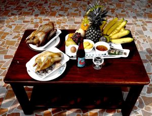 food for the spirits in Thailand