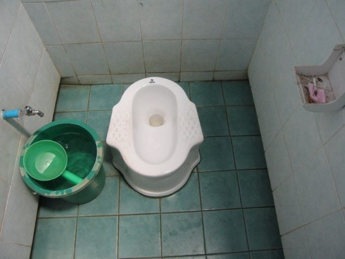 squat toilet in Thailand
