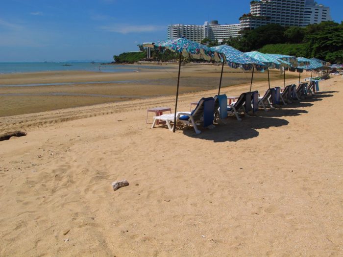 Cosy beach in Pattaya Thailand