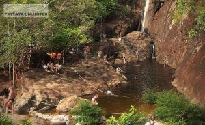Klong Plu waterfall in Koh Chang Thailand