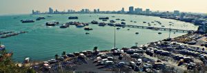 View of Pattaya bay from bali hai in 2014