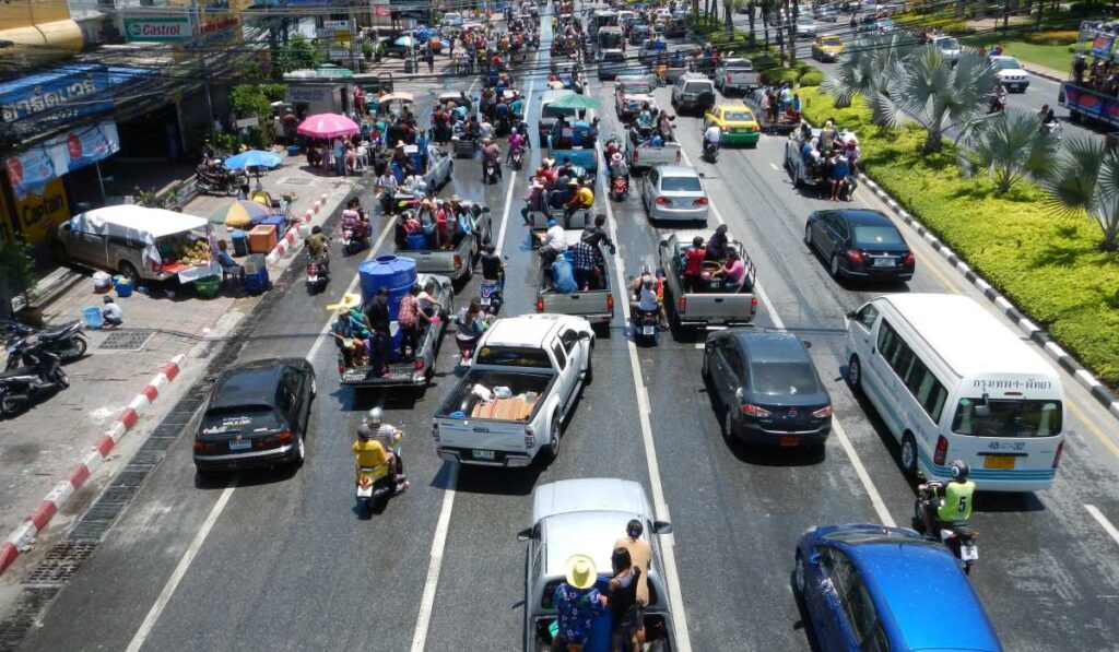Sukhumvit highway in Pattaya, Thailand