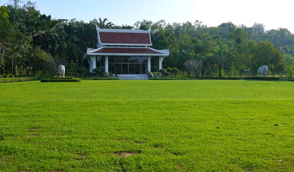 pavillion to home family ancestors at cherdchoomit garden in Pattaya