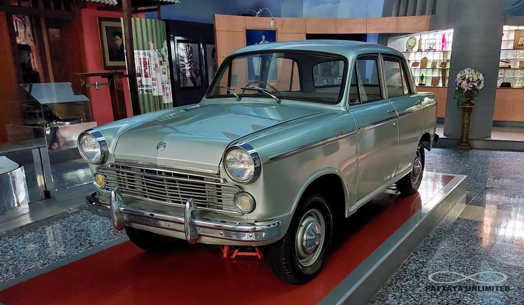 Vintage datsun car at Siam Motors in Pattaya