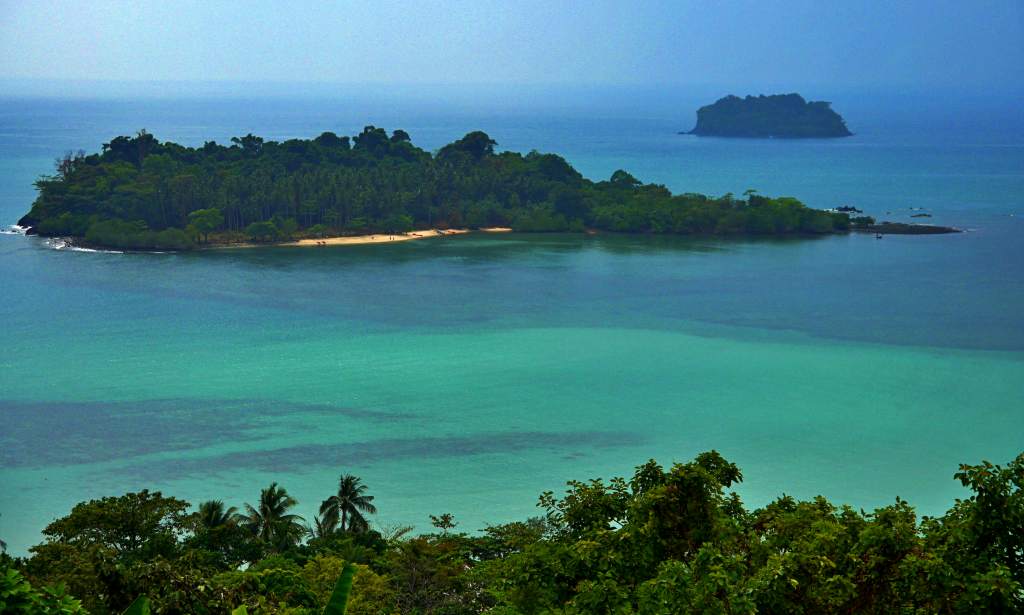 View of a small island from a viewing point on Koh Chang