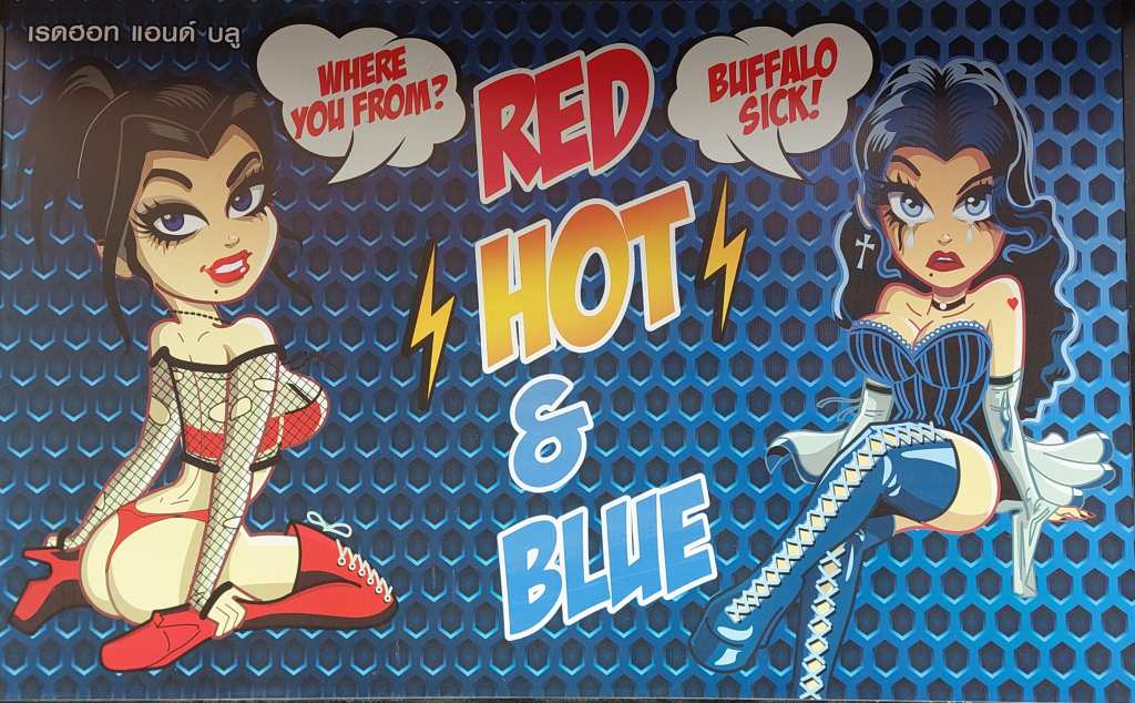 Cartoon depicting things Thai bar girls say